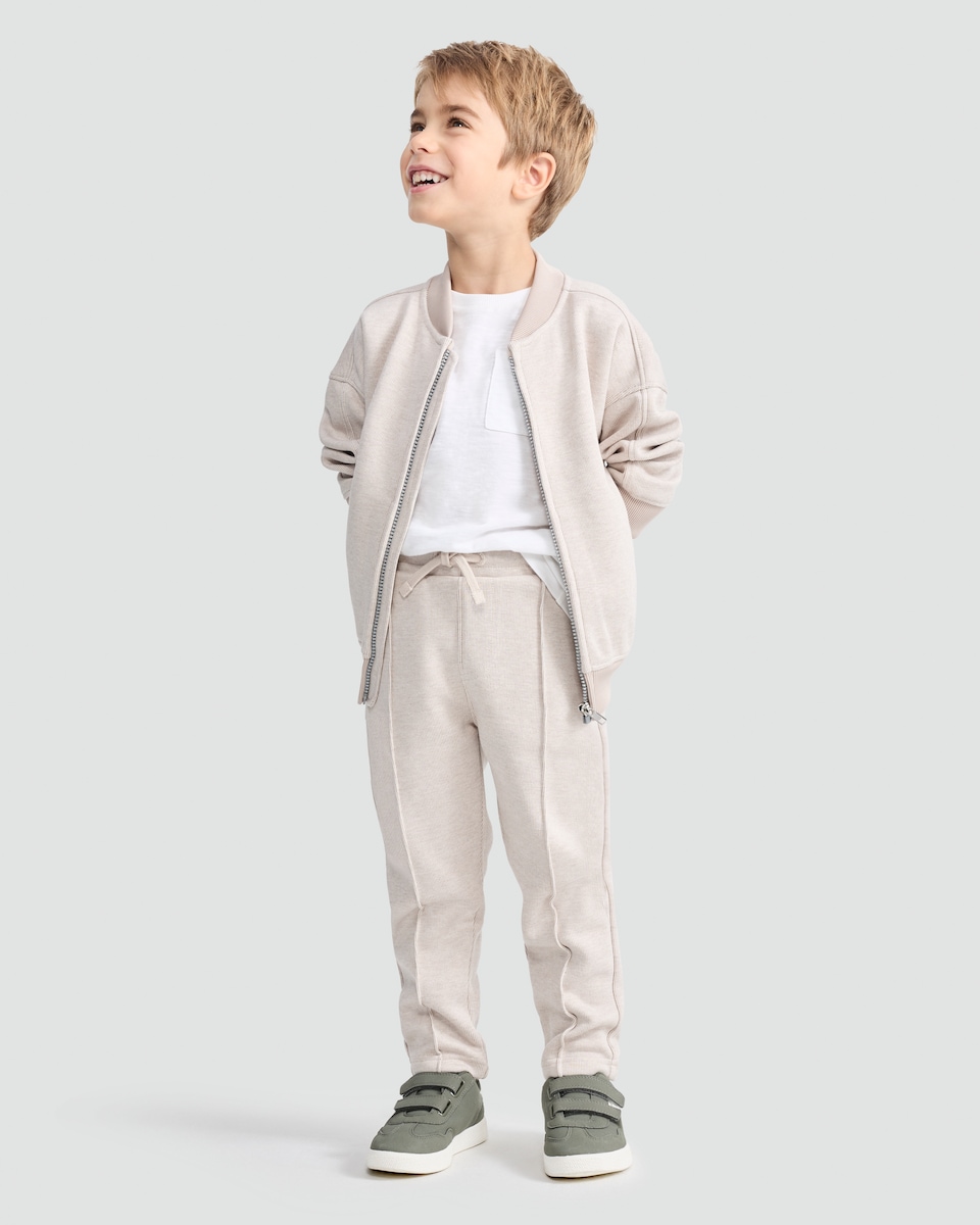 image 1 of F&F x Samantha Faiers Cotton Blend Drawstring Joggers in Cream