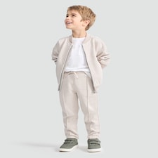 F&F x Samantha Faiers Cotton Blend Drawstring Joggers in Cream