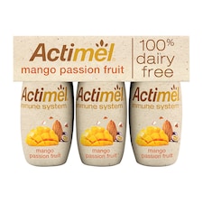 Actimel Dairy Free Mango & Passion Fruit Yoghurt Drink Alternative Multipack 6x100g
