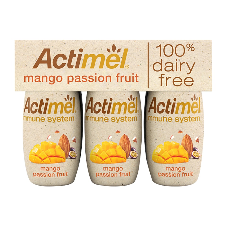 Actimel Dairy Free Mango & Passion Fruit Yoghurt Drink Alternative Multipack 6x100g