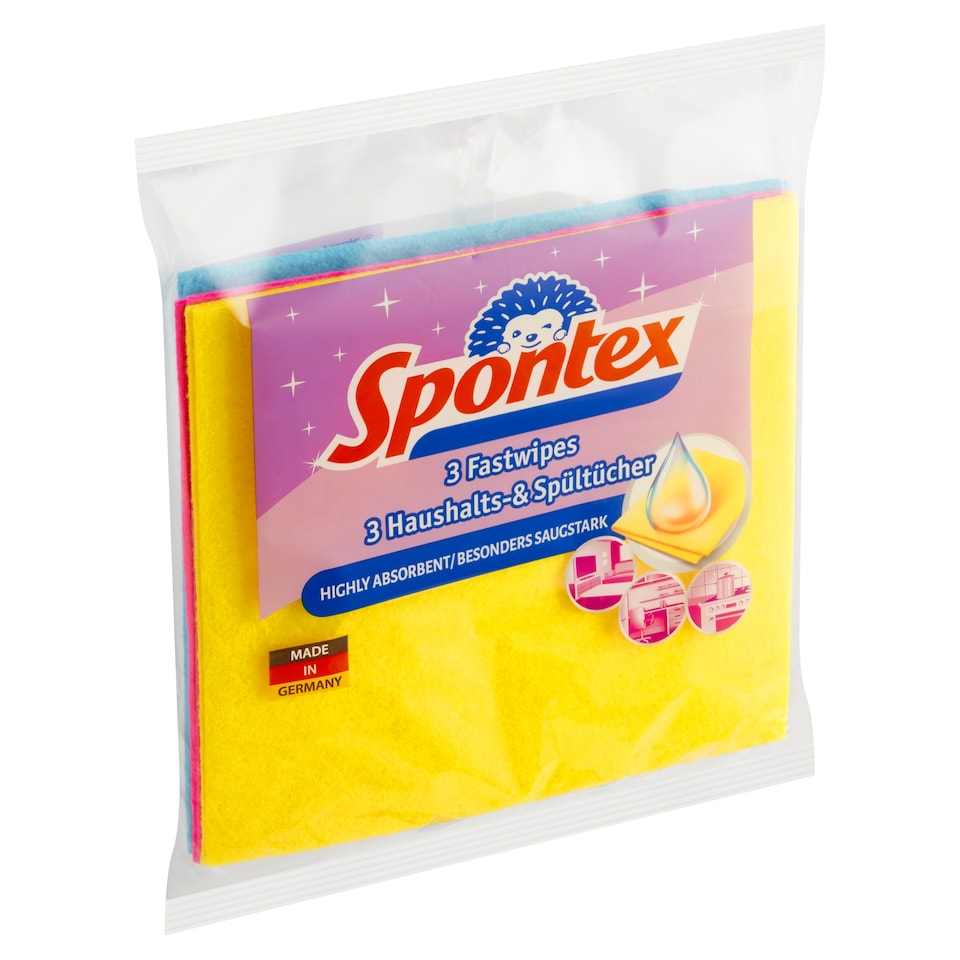 Obrázek 1 pro produkt Spontex Fastwipes víceúčelová utěrka 3 ks