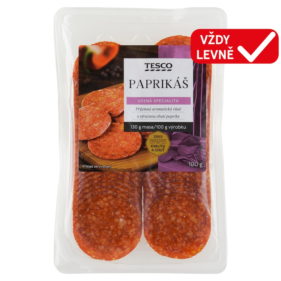 Tesco Paprikáš Salami 100g