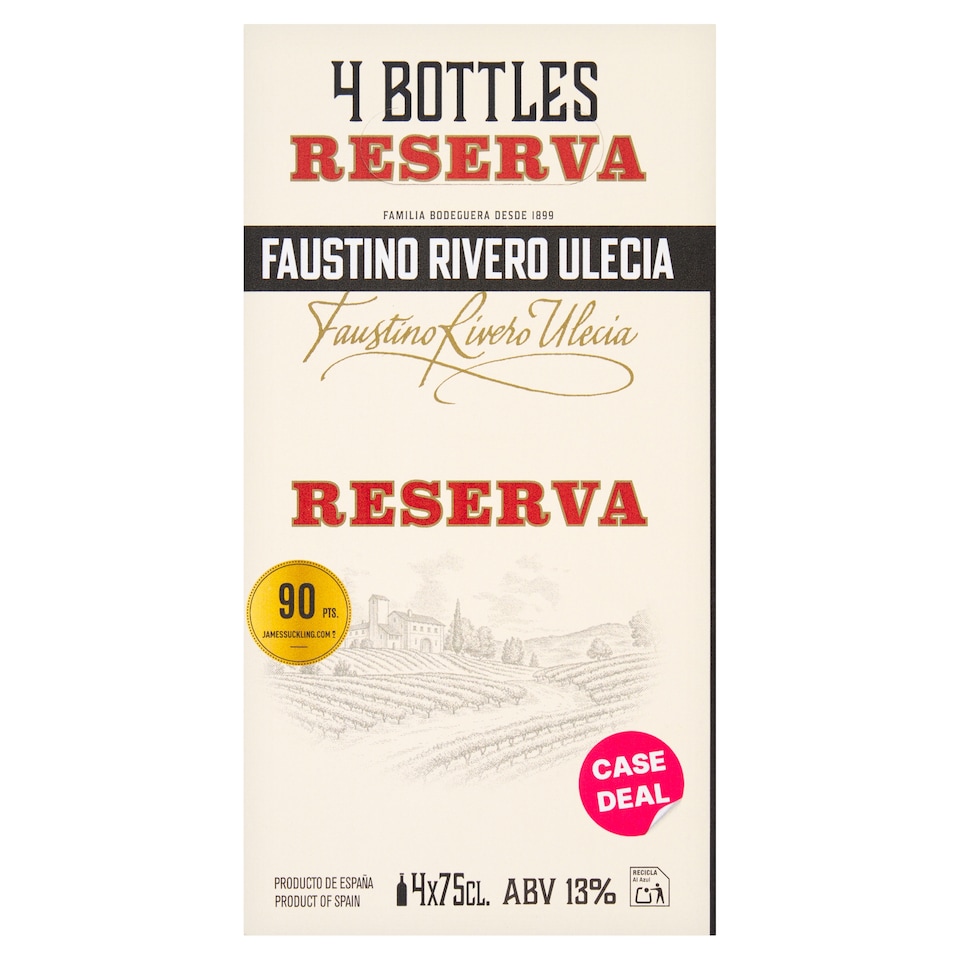 Faustino Rivero Ulecia Reserva 4 x 75Cl 