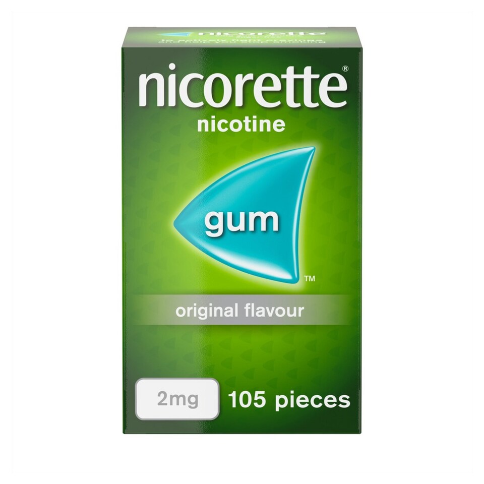 image 1 of Nicorette Stop Smoking Aid 2mg Nicotine Gum - Original 105s