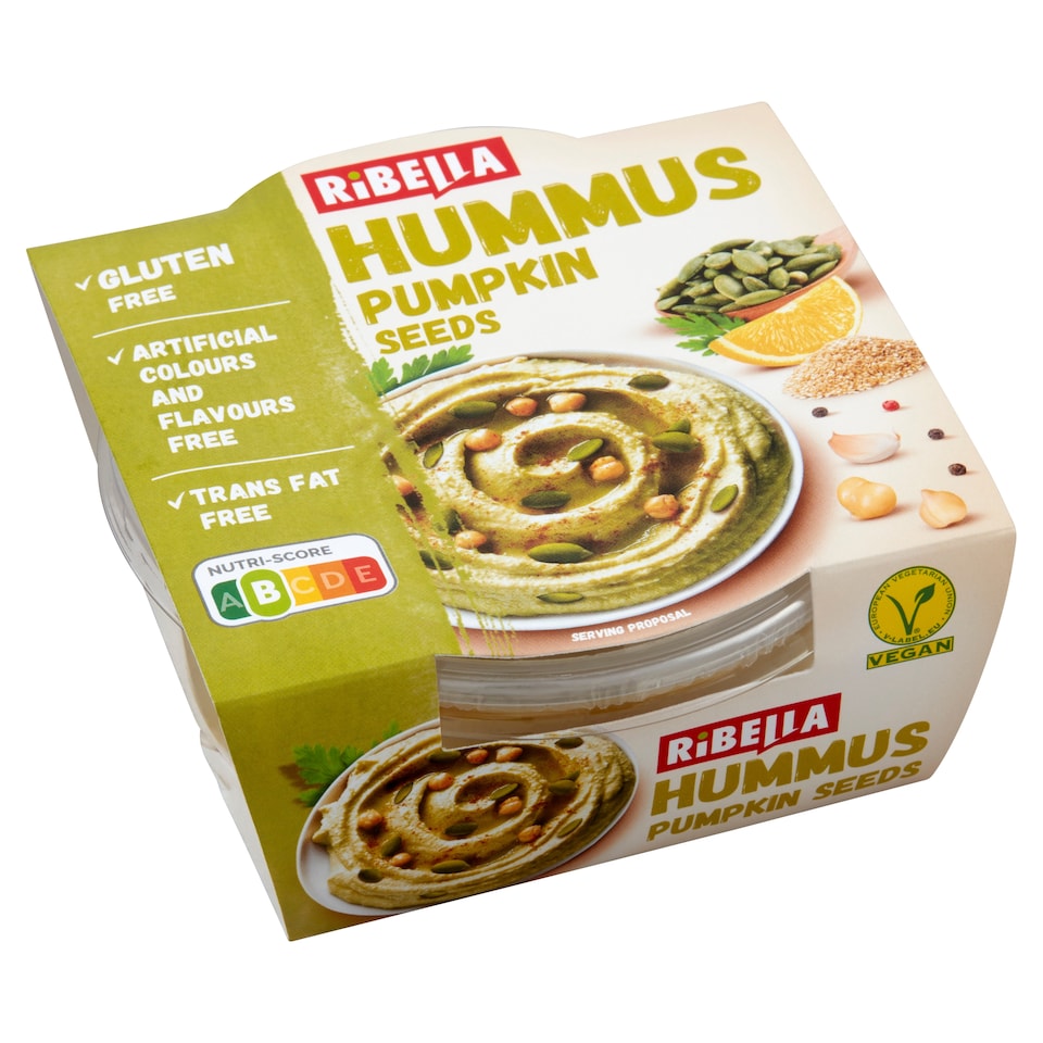 image 1 of RiBella Hummus Chickpeas Spread with Pumpkin Seeds 200 g