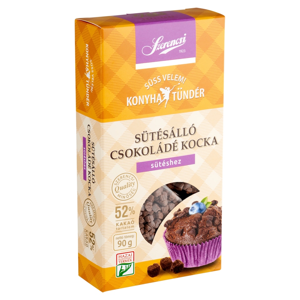 Szerencsi Kitchen Fairy Baking-Resistant Chocolate Cubes for Baking 90 g