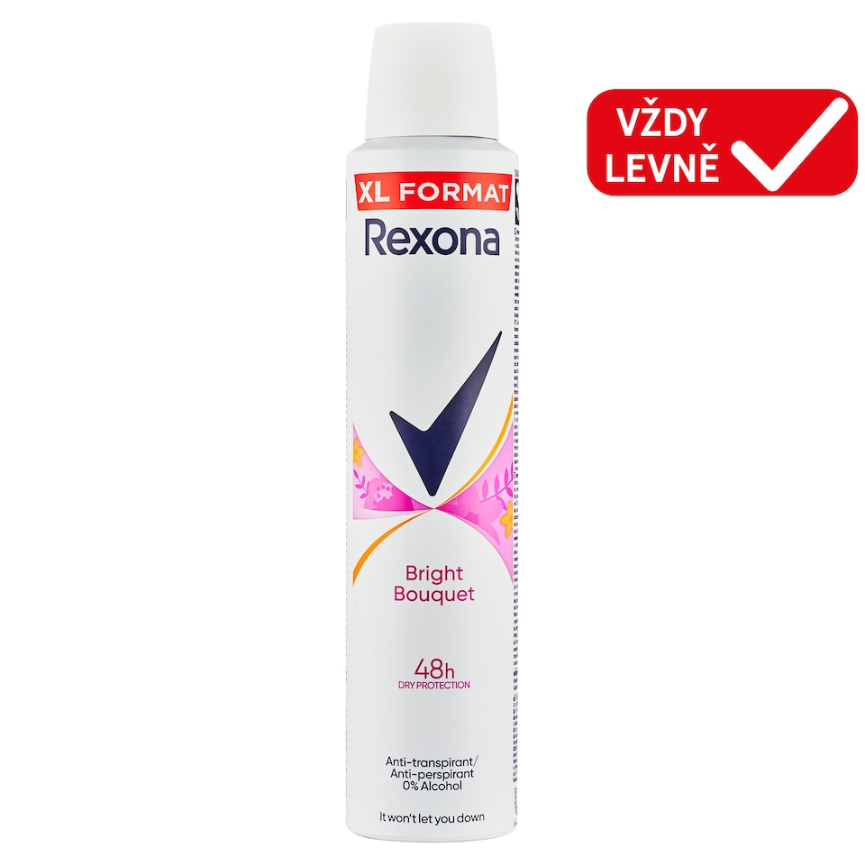 Obrázek 1 pro produkt Rexona Sexy Bouquet compressed antiperspirant sprej 200ml