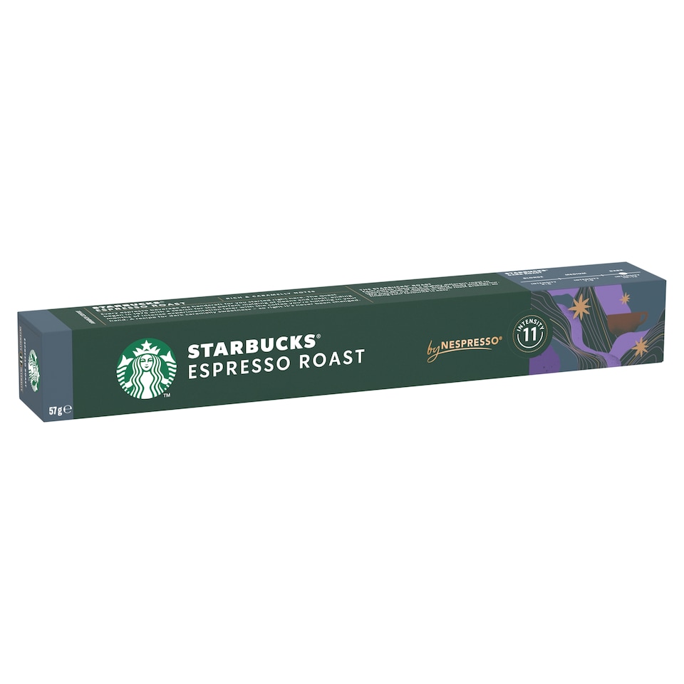 image 1 of Starbucks by Nespresso Espresso Roast Ground Roasted Coffee Capsules 10 pcs 57 g
