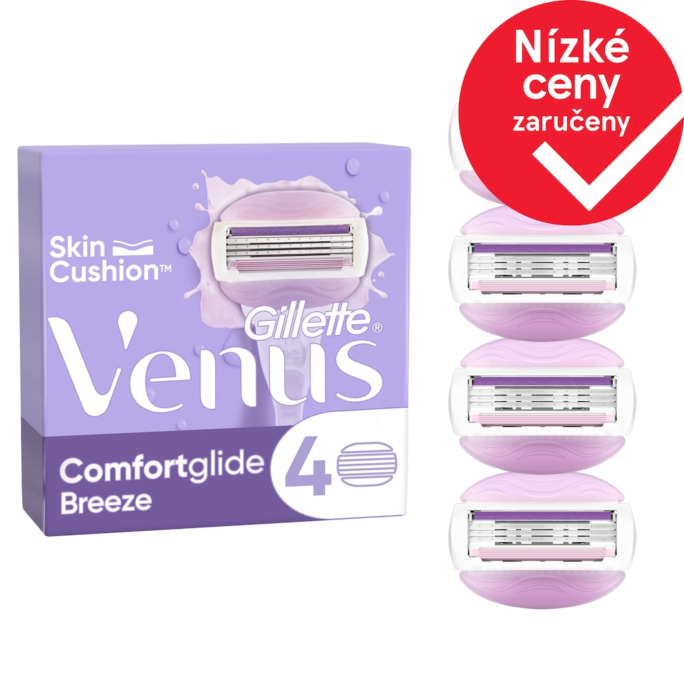 Obrázek 1 pro produkt Venus ComfortGlide Breeze Hlavice Holicího Strojku x4