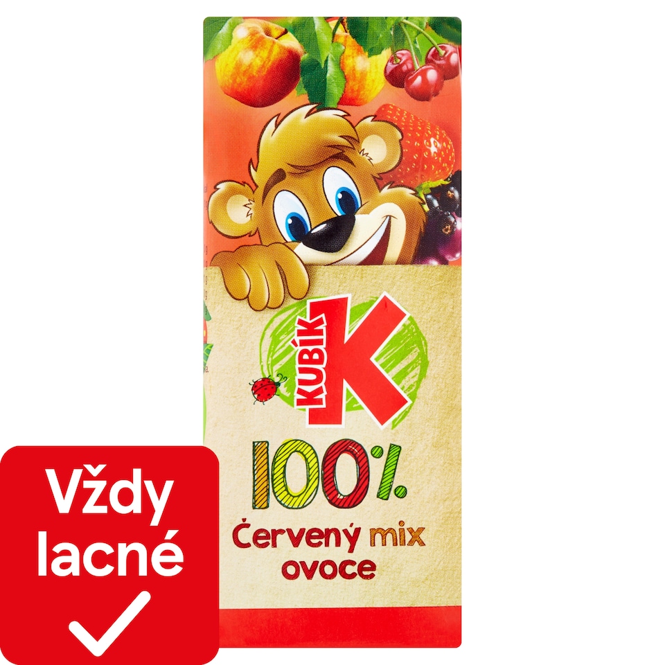 obrázok 1 z Kubík 100% červený mix ovocia 200 ml
