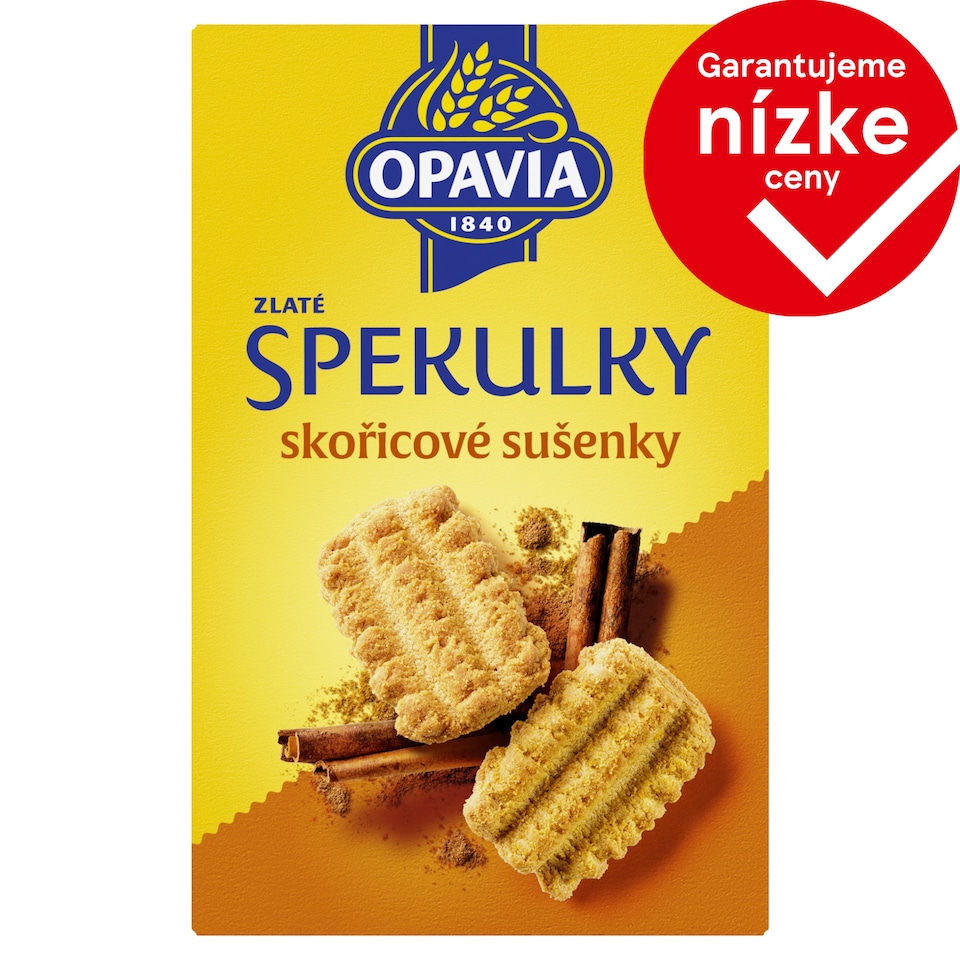 Opavia Golden Speculaas Cinnamon Biscuits 160 g