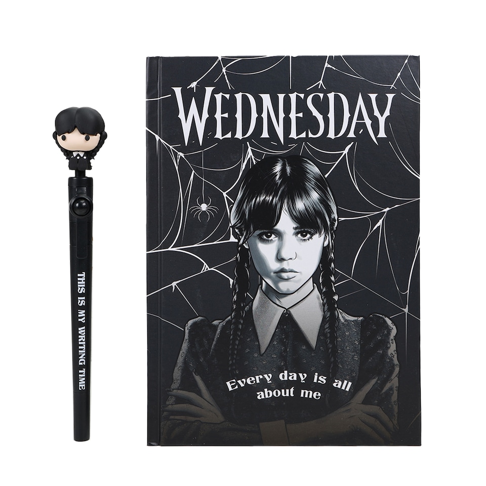 image 1 of Wednesday Notebook & Fidget Pen Christmas Gift