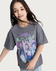 image 1 of K-Pop Demon Hunters Pure Cotton Huntrix T-Shirt in Grey