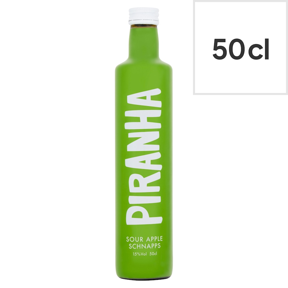 Piranha Sour Apple Schnapps 50cl