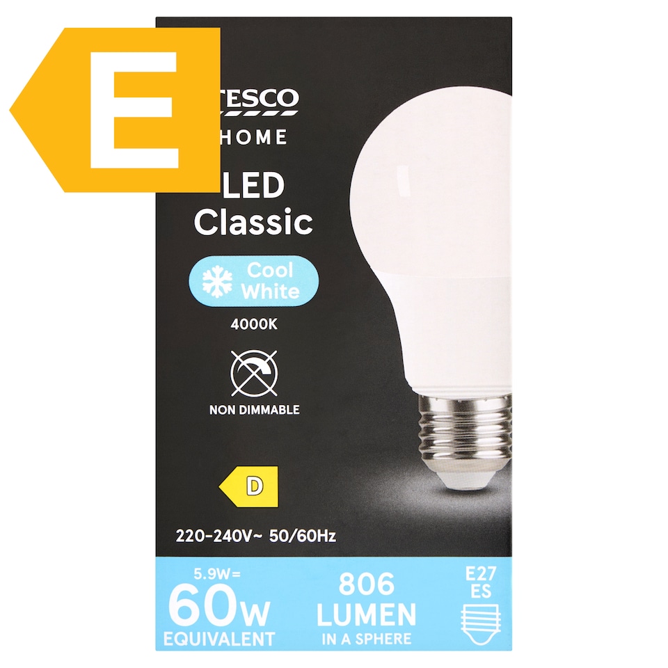 Tesco Home E27 ES 806 lm 60 W 4000K klasszik LED izzó  1. kép