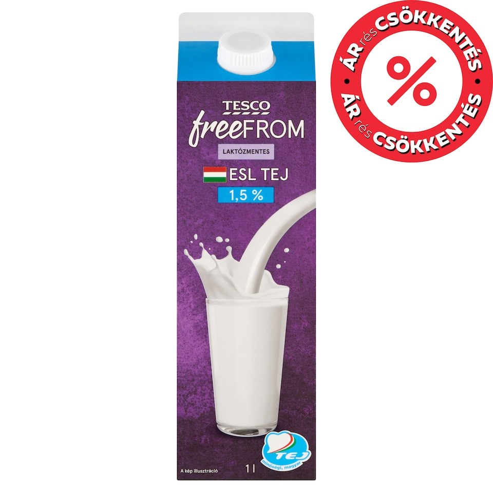Tesco Free From ESL Low-Fat Lactose-Free Milk 1,5% 1 l