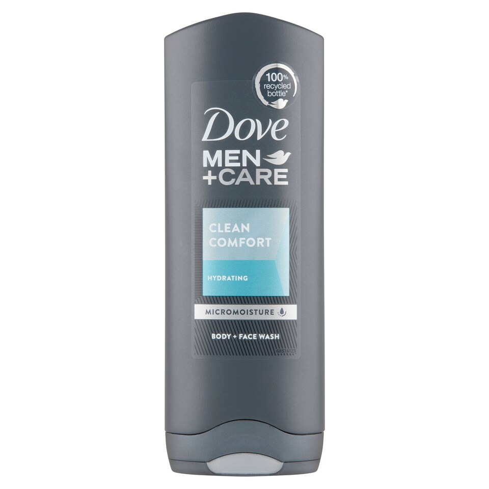 image 1 of Dove Men + Care Clean Comfort Shower Gel for Body and Face 250ml