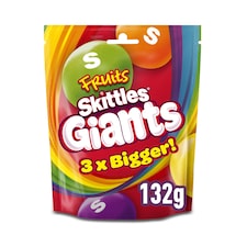 Skittles Fruits Giants Chewy Candies 132g