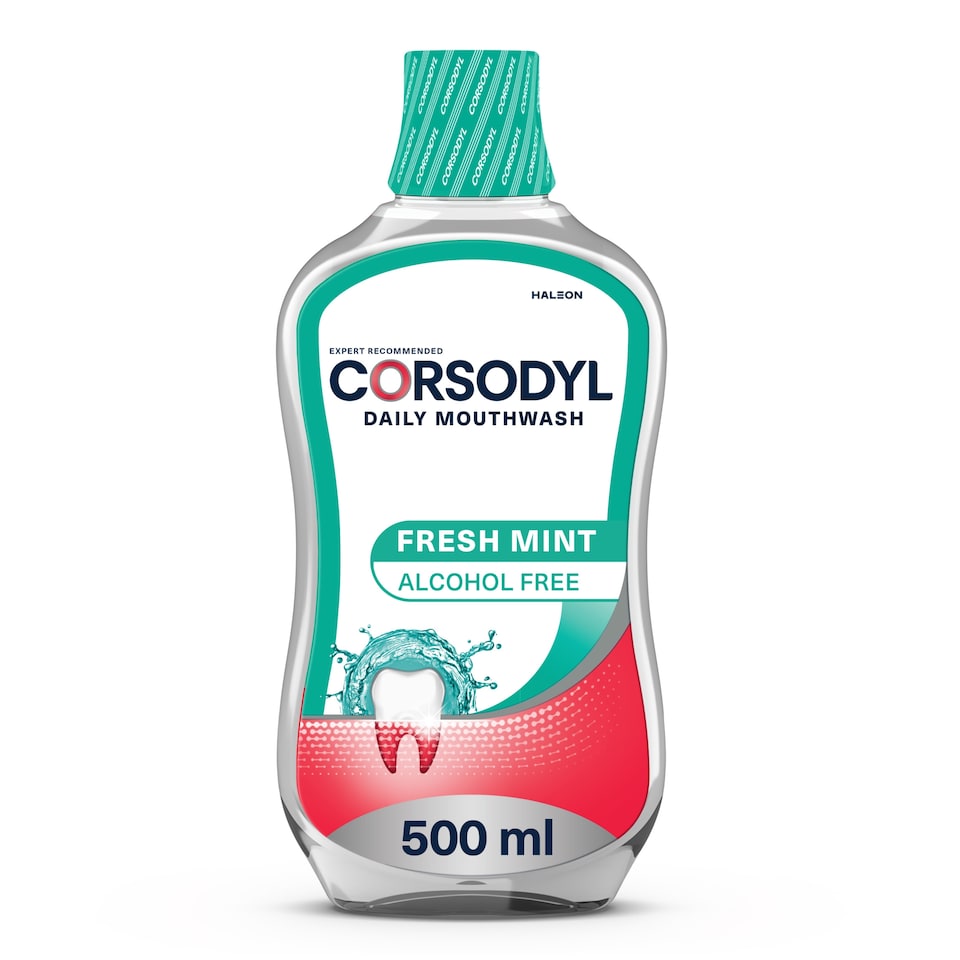 image 1 of Corsodyl Daily Mouthwash Freshmint A/Free 500Ml