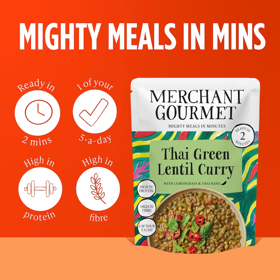 image 1 of Merchant Gourmet Thai Green Lentil Curry 280g