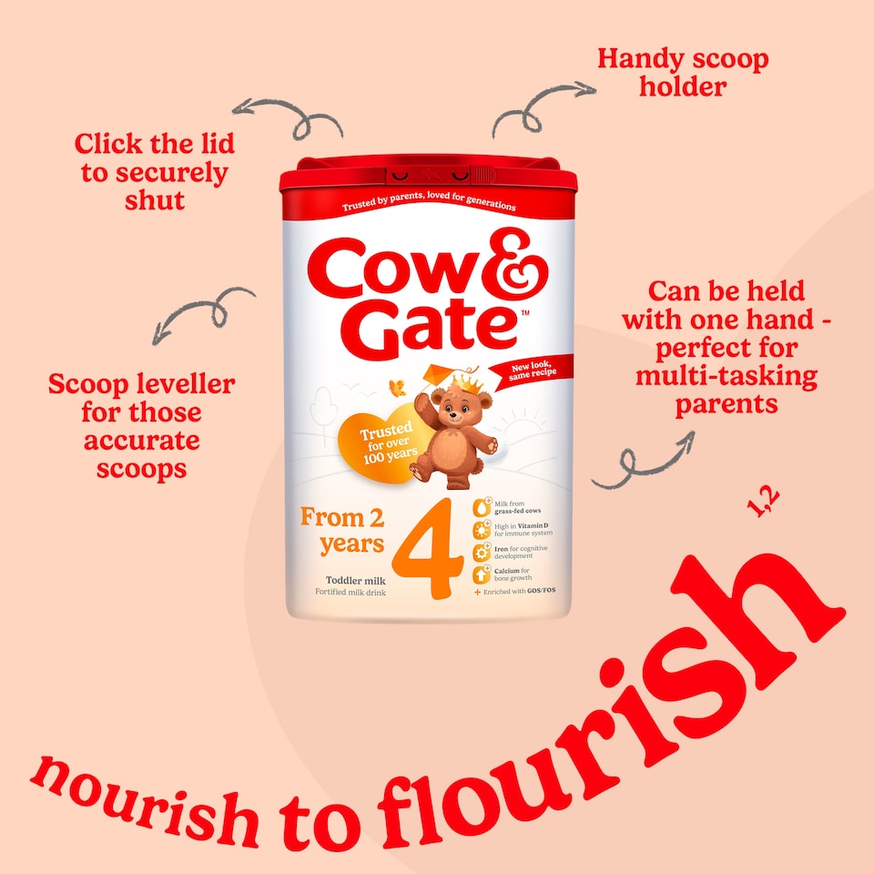 image 1 of Cow & Gate 4 Toddler Milk Formula 2+ Years 800g