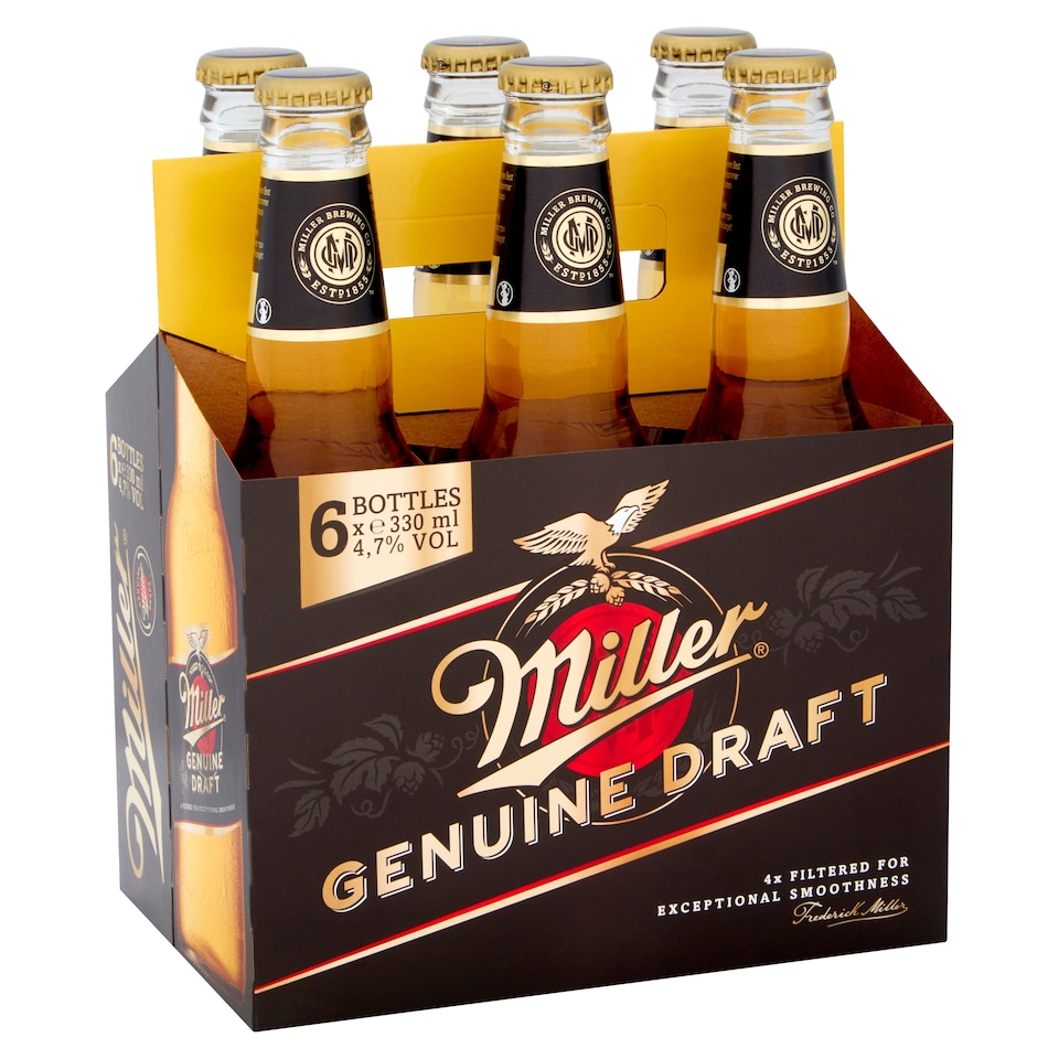 Miller Genuine Draft Beer 6X330ml