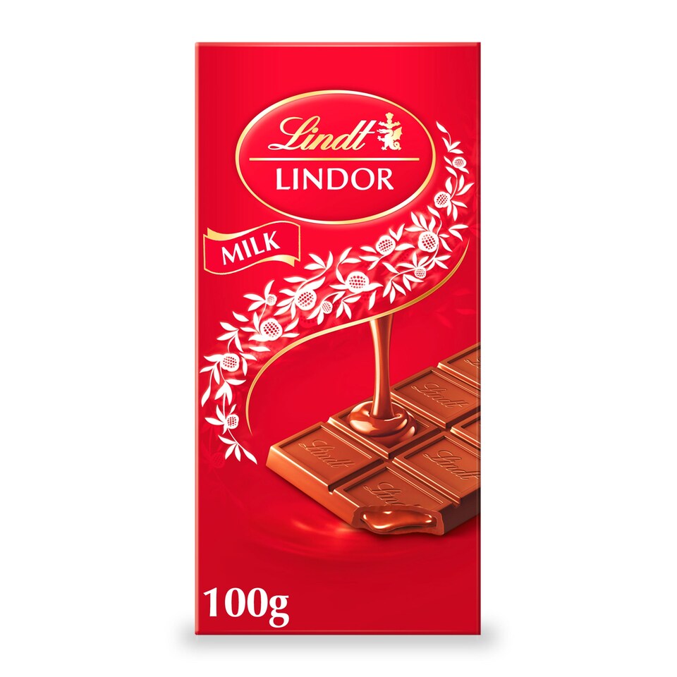 image 1 of Lindt Lindor Milk Chocolate Bar 100G