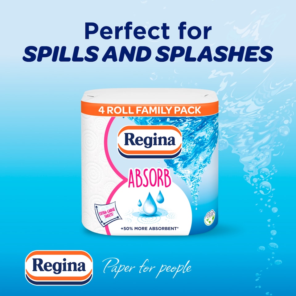 image 1 of Regina Xxl Absorb Kitchen Towels 4 Pack