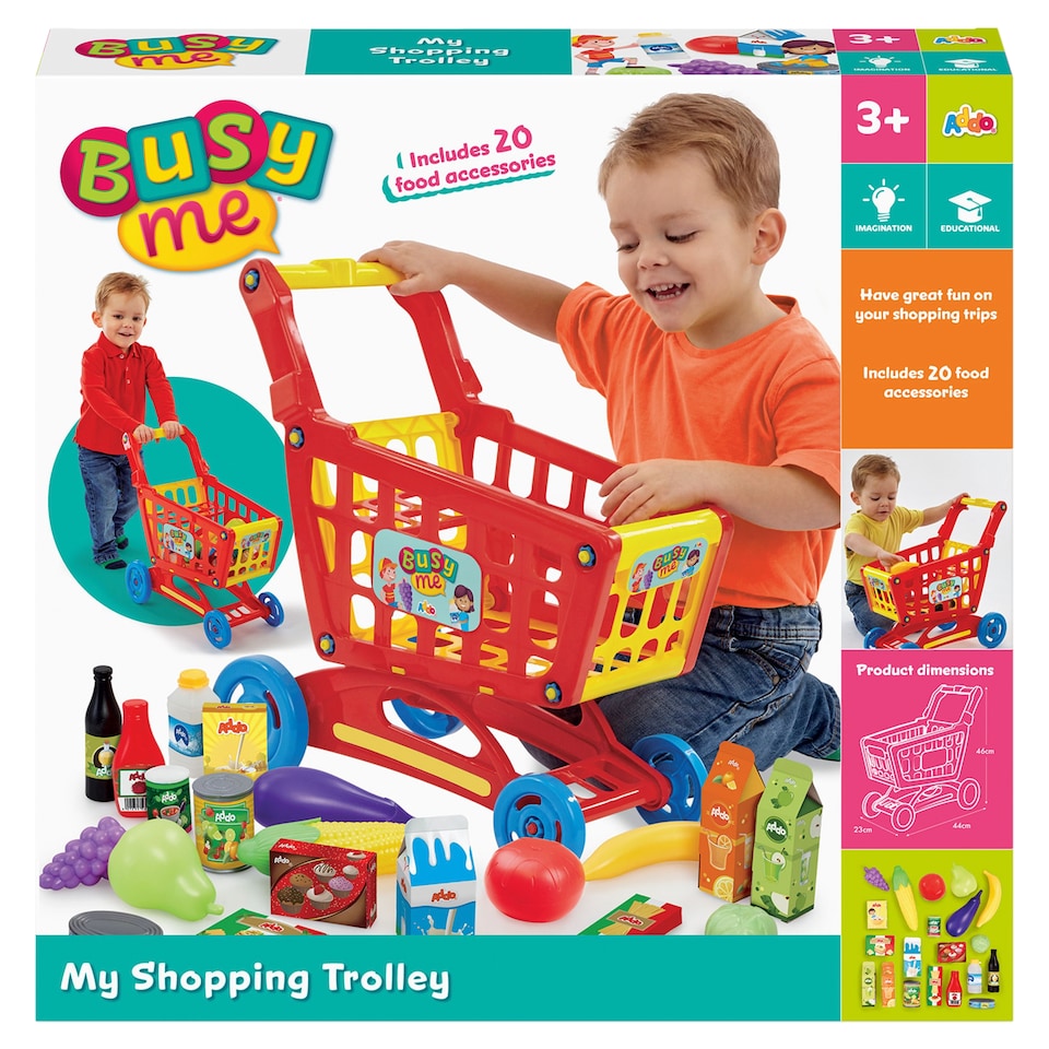Addo Busy Me játék bevásárlókocsi  1. kép
