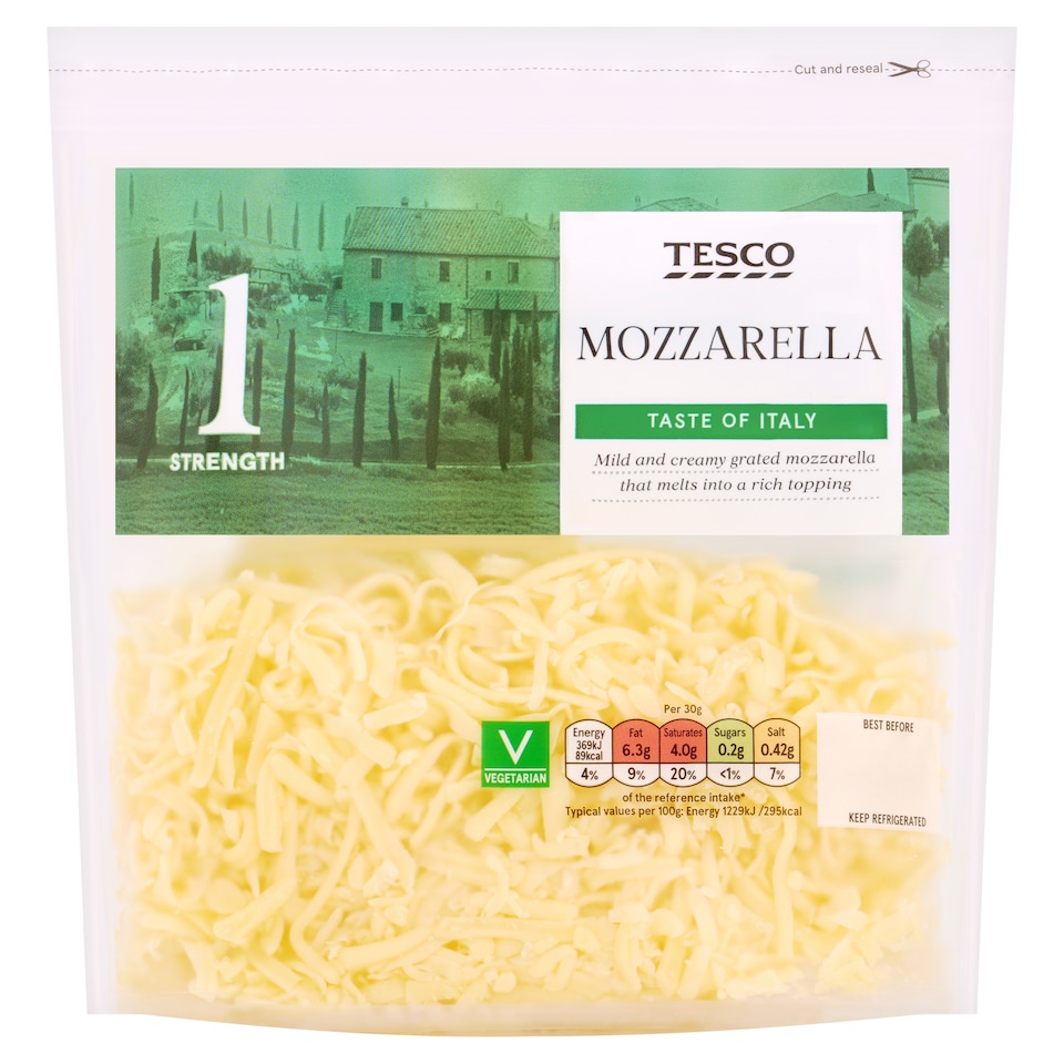 Tesco Grated Mozzarella 250G