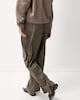 image 3 of F&F Pleated Wide Leg Belted Trousers in Brown