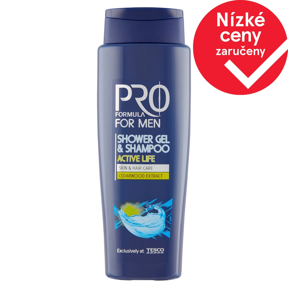 Tesco Pro Formula For Men sprchový gel a šampón Active Life 400ml