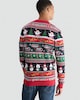 image 3 of F&F Pure Cotton Tis the Season Christmas Print Jumper in Red