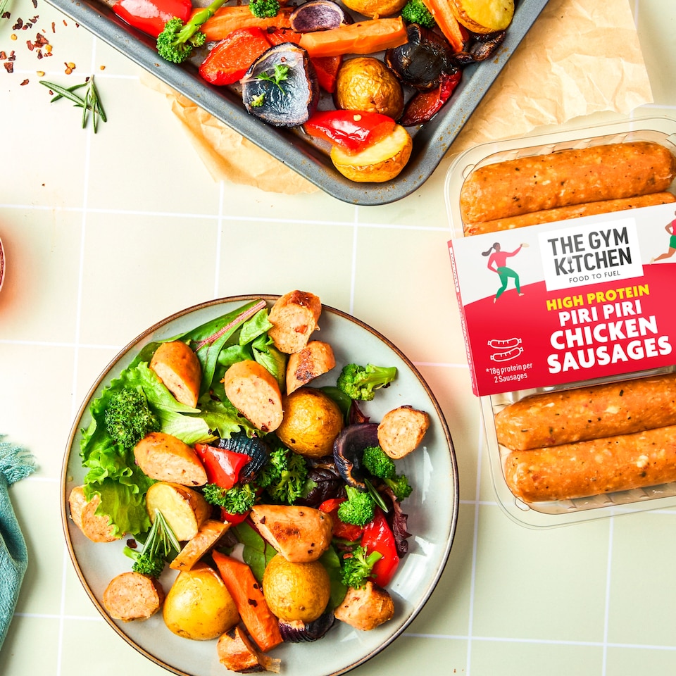 image 1 of The Gym Kitchen Piri Piri Chicken Sausages 340g