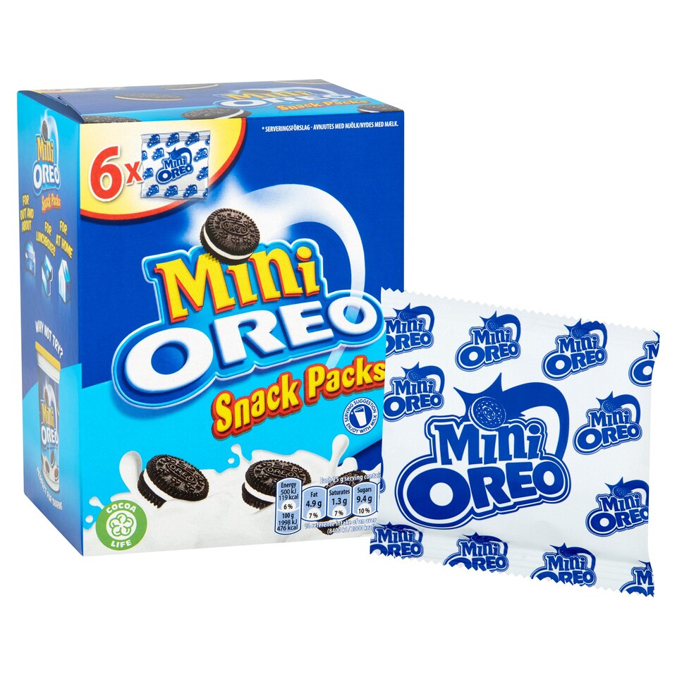 image 1 of Mini Oreo Snack Packs 6 Pack 150G