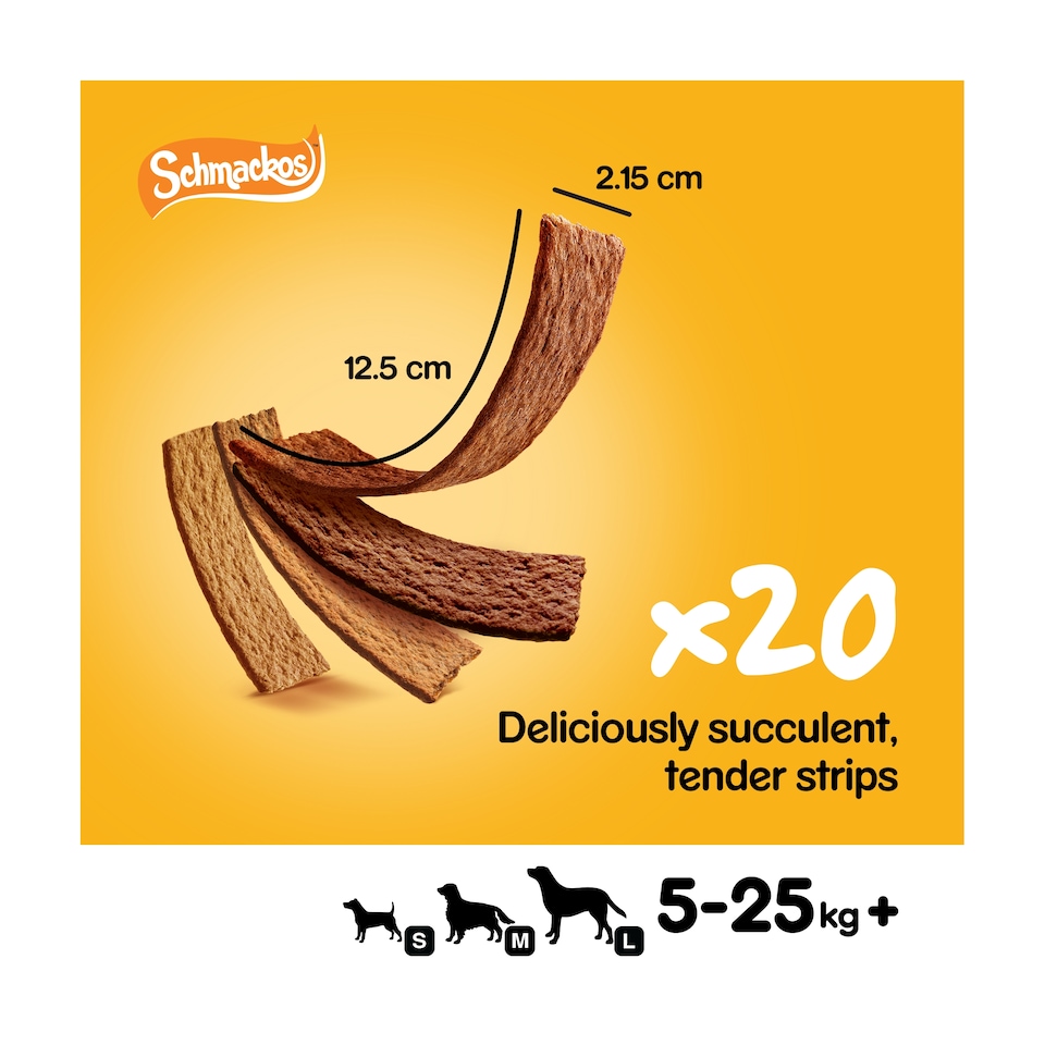 image 1 of Pedigree Schmackos Adult Dog Treats Poultry Mix 144g