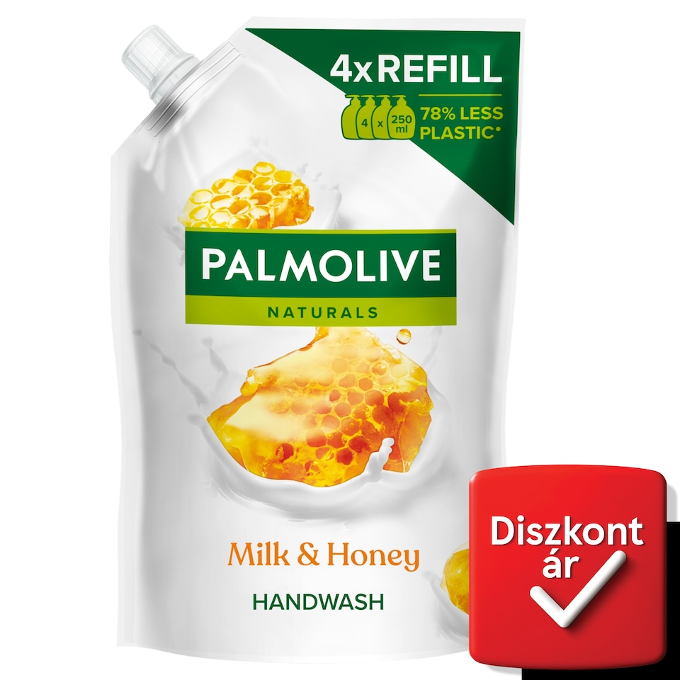 Palmolive Naturals Milk & Honey folyékony szappan utántöltő 1000 ml  1. kép