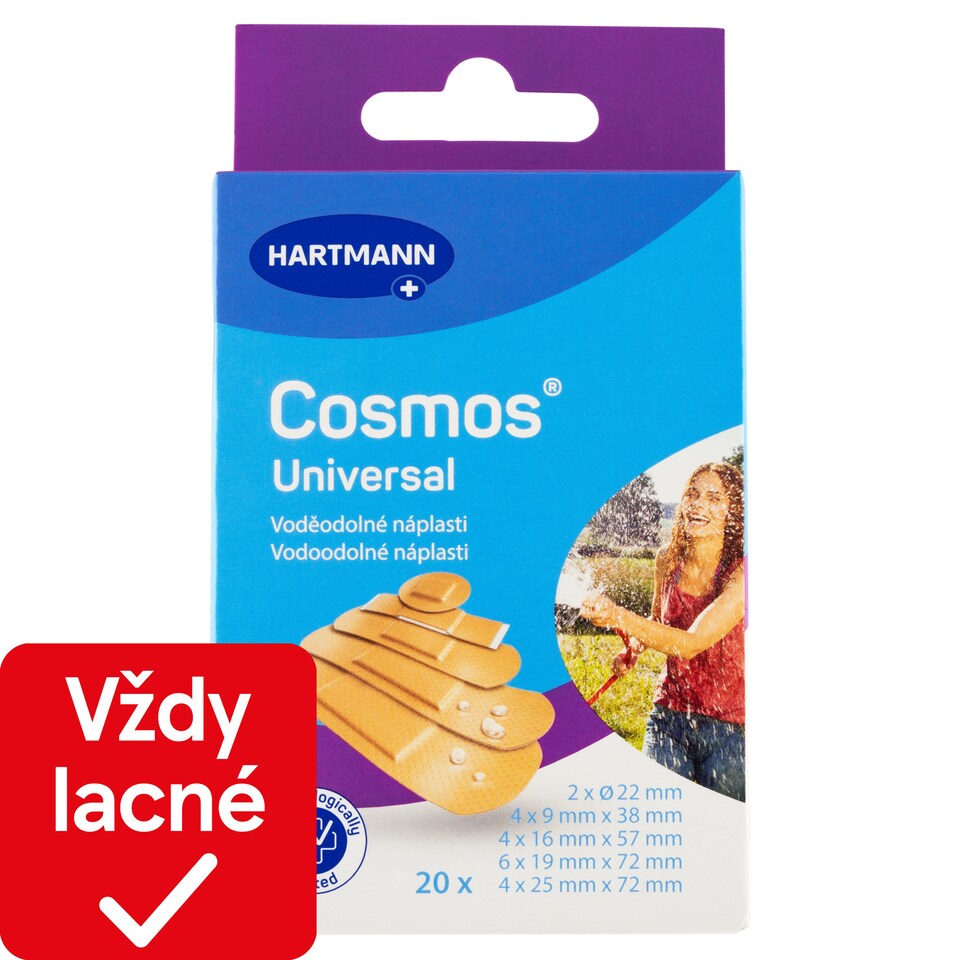 image 1 of Hartmann Cosmos Universal Waterproof Plasters 20 pcs