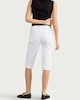 image 3 of F&F Mid Rise Capri Jeans in White