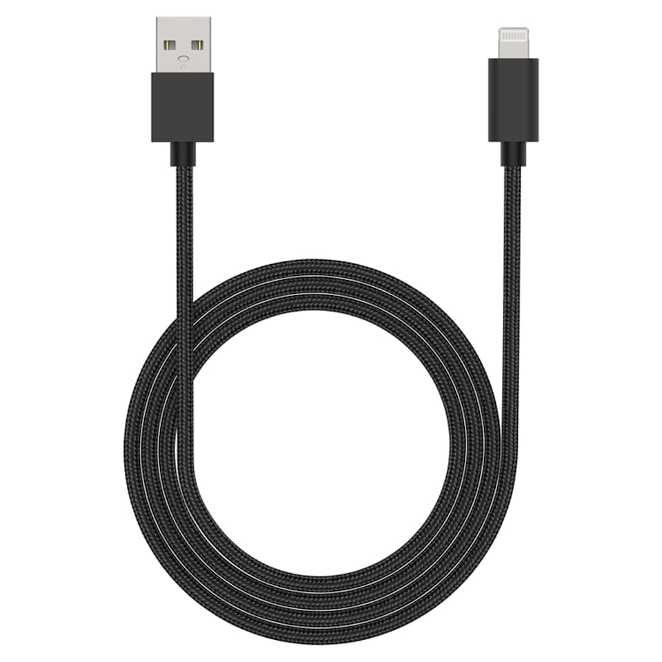 Tesco Sync Charge Lightning Cable 1M Black Braided