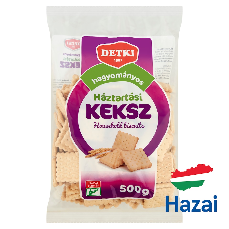 Detki hagyományos háztartási keksz 500 g 1. kép
