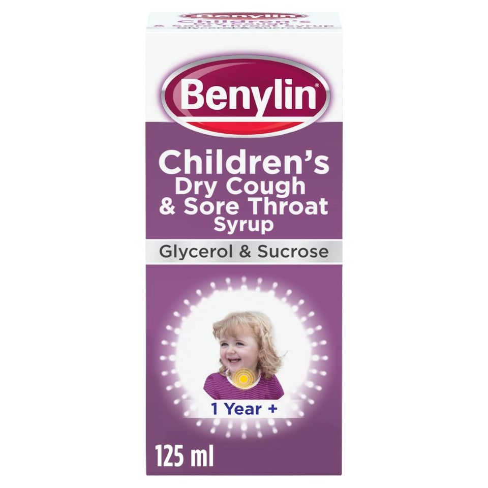 image 1 of Benylin Children's Cough & Sore Throat Syrup 125ml
