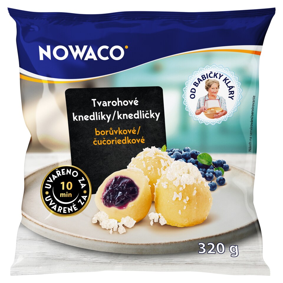Nowaco Tvarohové knedličky čučoriedkové 320 g
