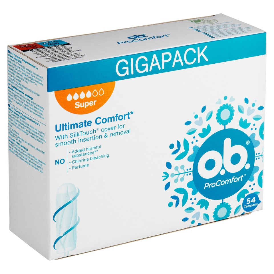 Obrázek 1 pro produkt O.B. ProComfort Super tampony 54 ks