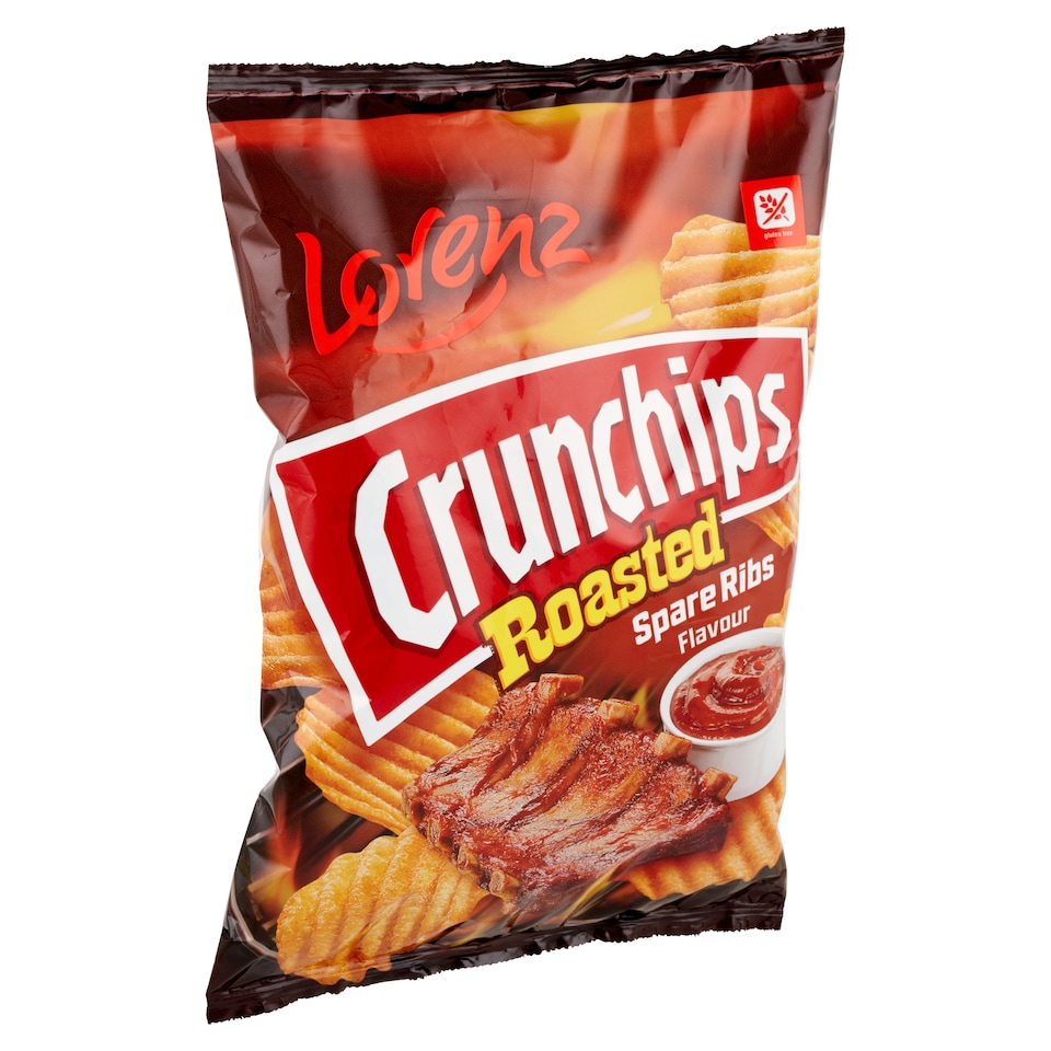 Lorenz Crunchips Roasted burgonyachips marinált húsos ízesítéssel 120 g