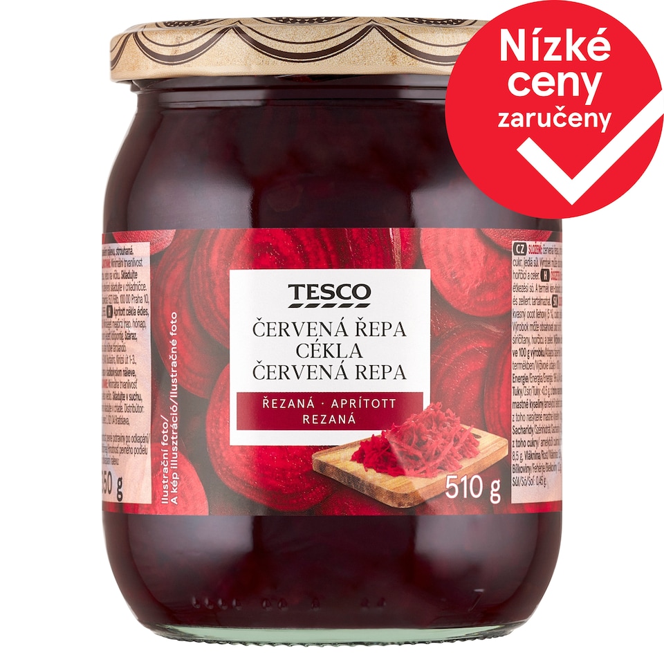 Tesco Červená řepa řezaná 510g