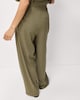 image 4 of F&F Wide Leg Tapered Trousers in Khaki