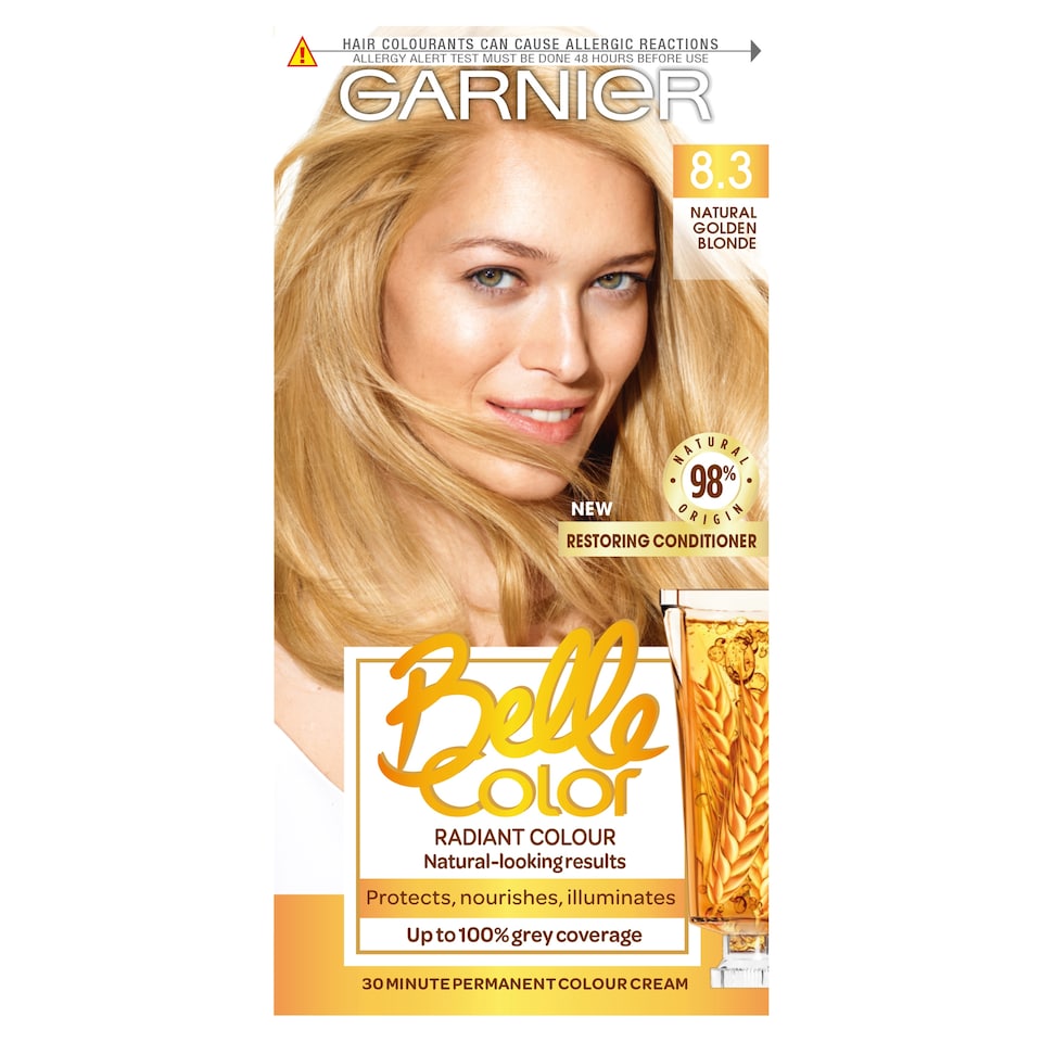 image 1 of Garnier Belle Colour 8.3 Natural Golden Blonde Permanent Hair Dye