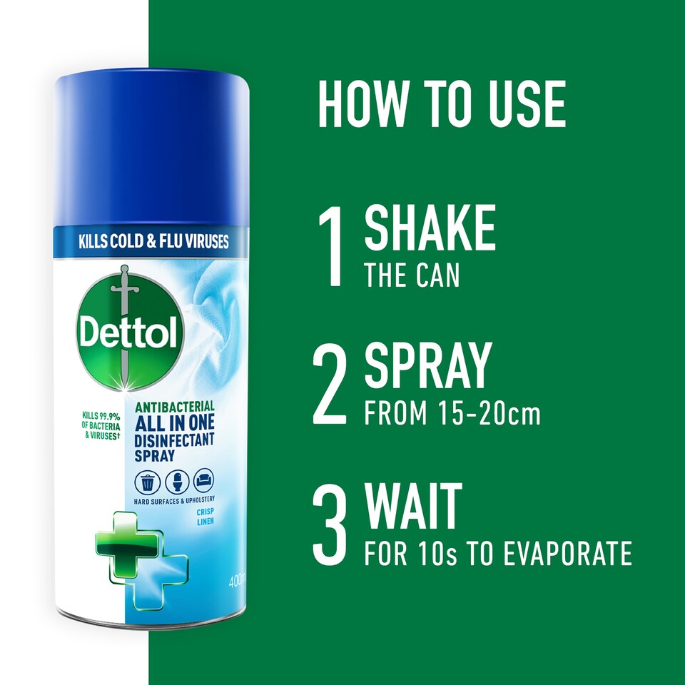 image 1 of Dettol Aerosol Disinfectant Spray Linen 400Ml