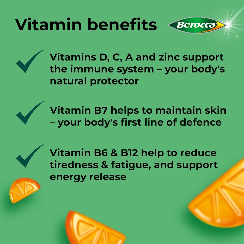 image 1 of Berocca Immuno Orange Gummies - Immune Support 60s